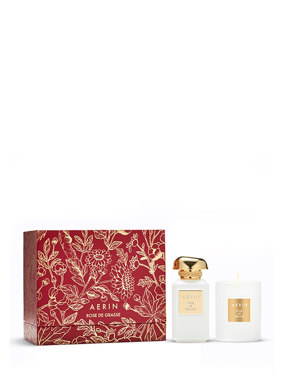 set natalizio profumato aerin rose de grasse
