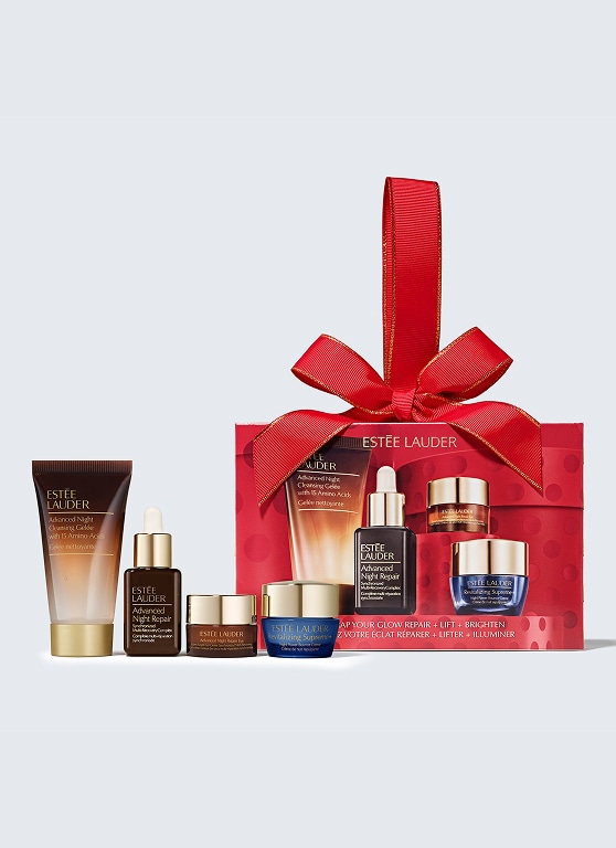 unwrap your glow advanced night repair skincare starter set